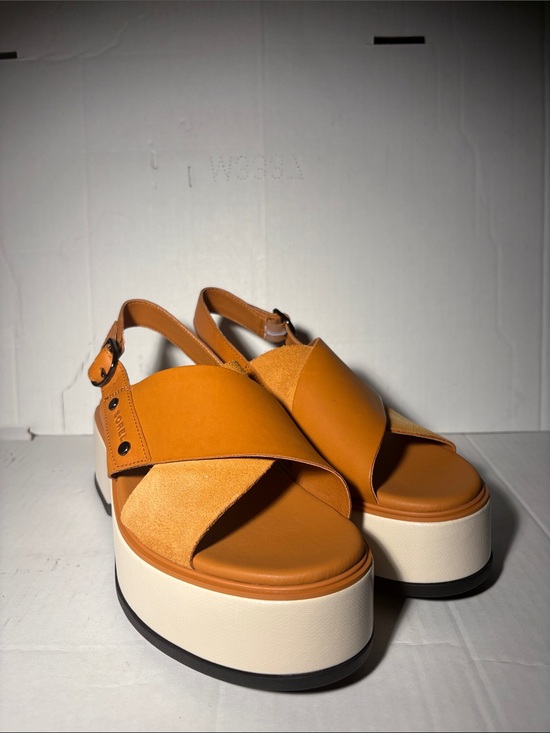 Sorel Shoes - NEW Dayspring Crisscross Sorel Women's Tan Platform Slingback Sandals Size 8